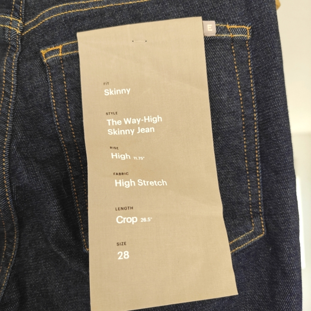 Everlane The Way-High Clean Front Skinny Jean, Crop, NWT - Picture 4 of 9